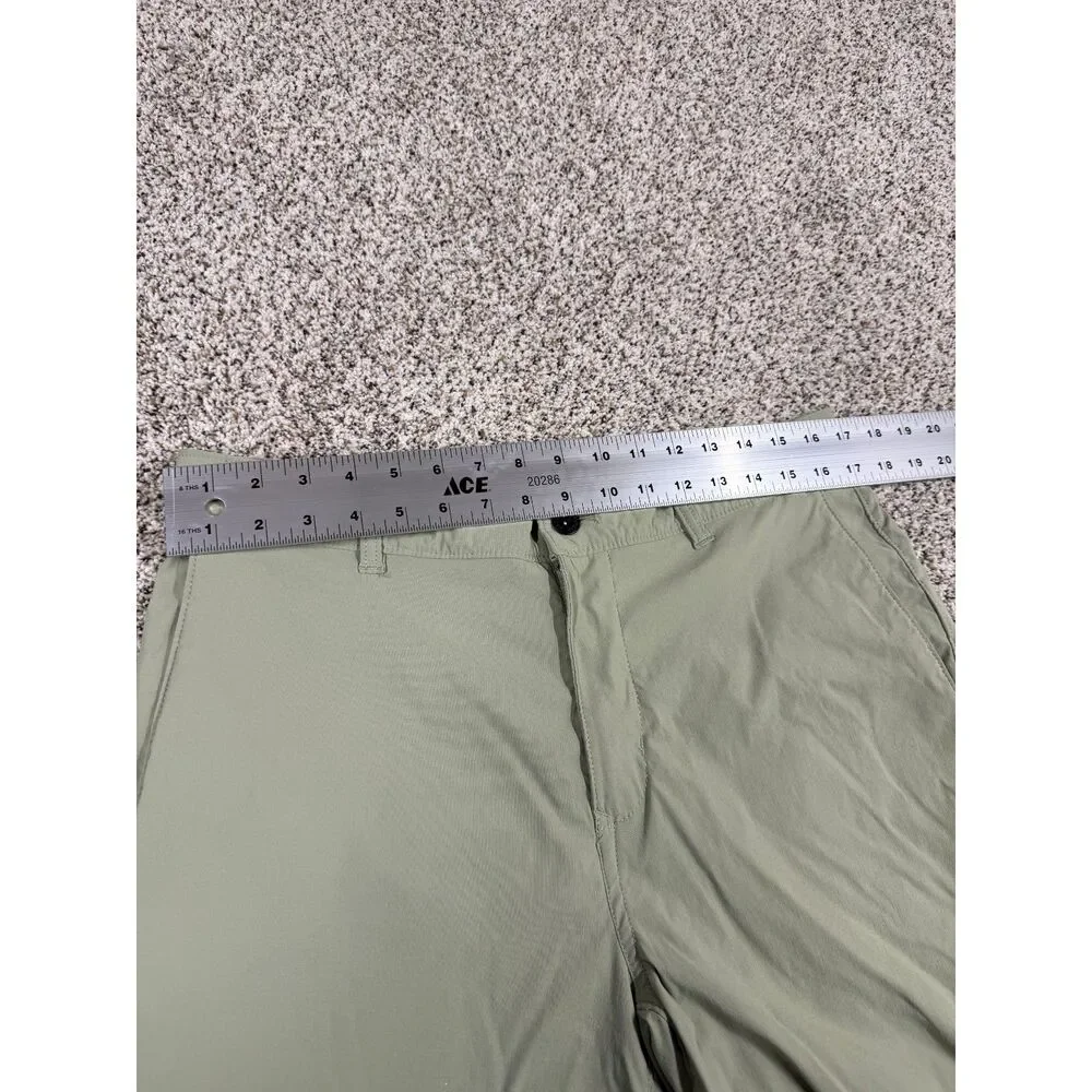 The North Face Men’s Olive Khaki Performance Chino Shorts Hiking Outdoor